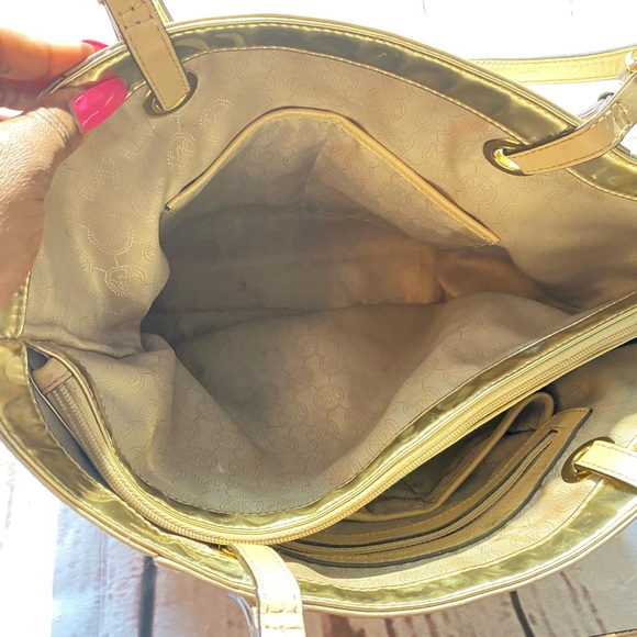 Michael Kors Gold Tote Purse - Picture 4 of 7